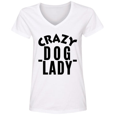 Crazy Dog Lady V-Neck Tee
