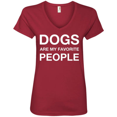 Dogs Are My Favorite People V-Neck Tee