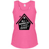 All  I Wanna Do Is Rescue Dogs Tri Racerback Tank