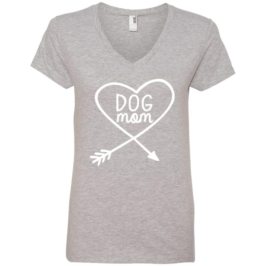 Dog Mom V-Neck Tee
