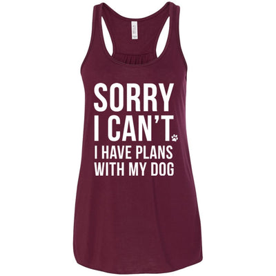 Sorry I Can't, I Have Plans With My Dog Flowy Tank