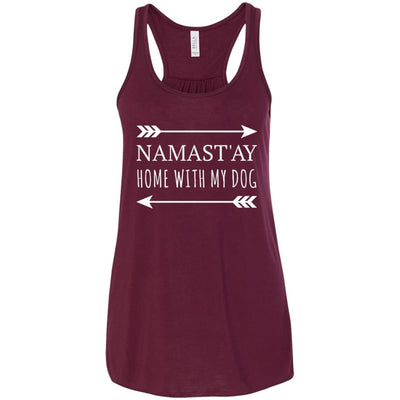 Namastay Home With My Dog Flowy Tank