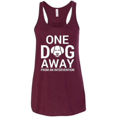 One Dog Away From An Intervention Flowy Tank