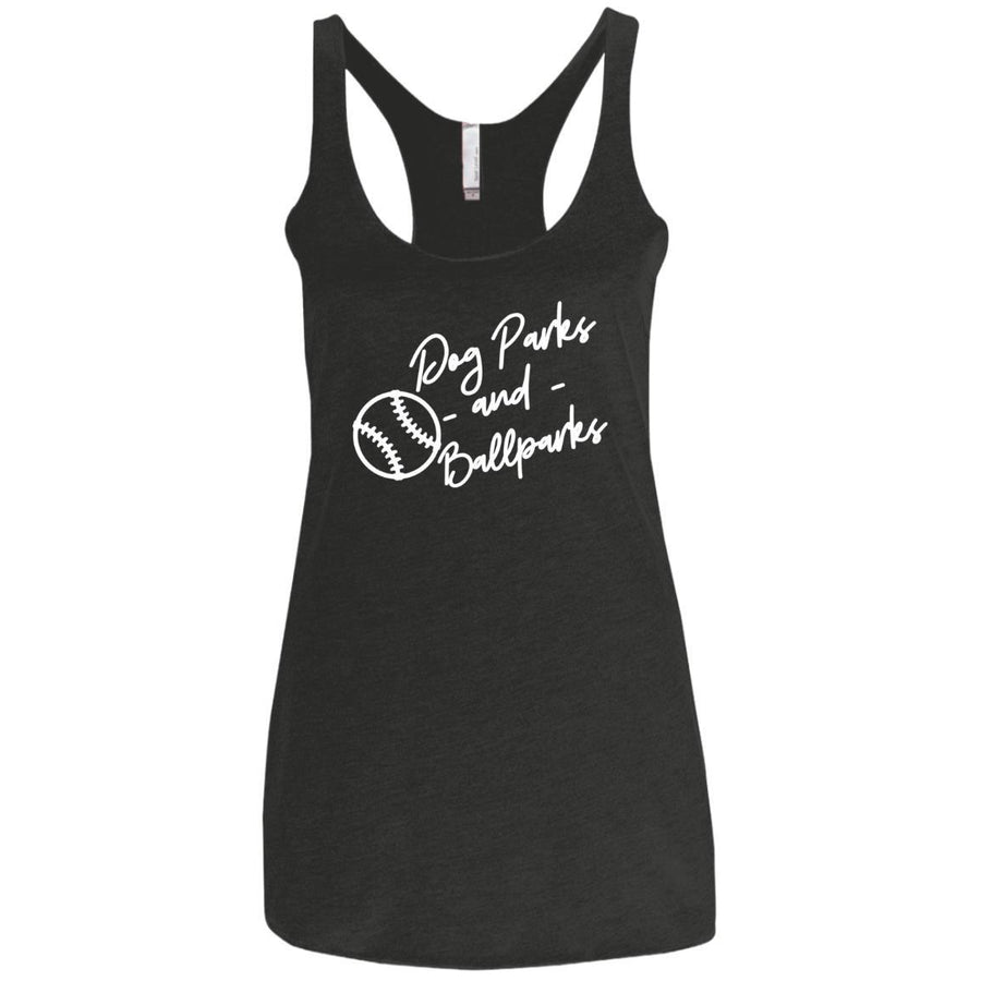 Dog Parks And Ballparks Triblend Tank