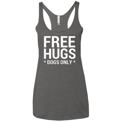 Free Hugs Dogs Only Triblend Tank