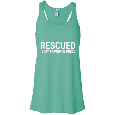 Rescued Is My Favorite Breed Flowy Tank