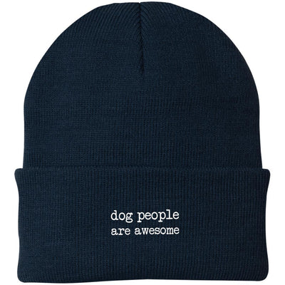 Dog People Are Awesome Knit Beanie