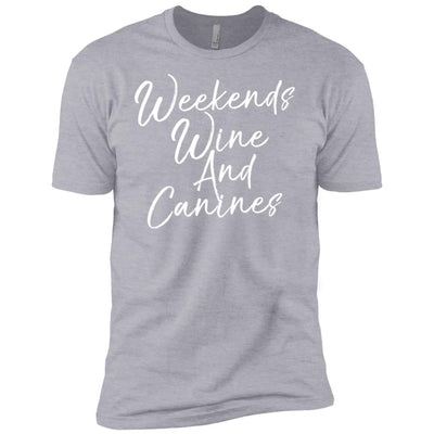 Weekends Wine And Canines Premium Tee