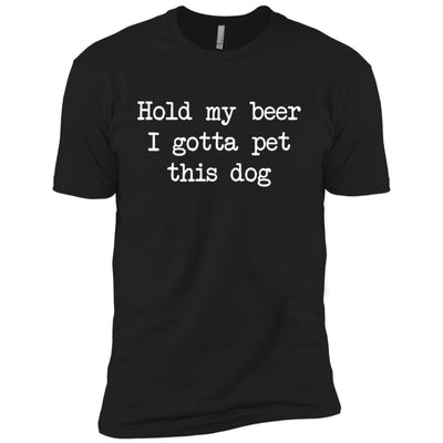 Hold My Beer I Gotta Pet This Dog Premium Tee