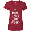 This Mama Loves Her Dog V-Neck Tee