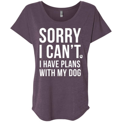 Sorry I Can't, I Have Plans With My Dog Slouchy Tee