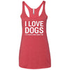 I Love Dogs, It's People Who Annoy Me Triblend Tank