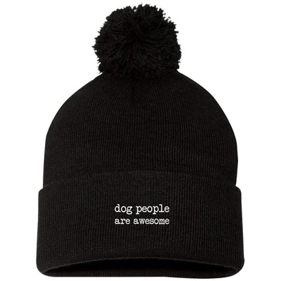 Dog People Are Awesome Knit Pom Beanie