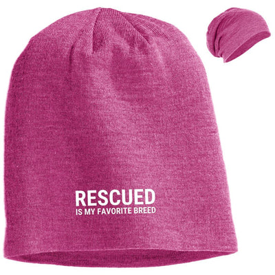 Rescued Is My Favorite Breed Slouchy Beanie