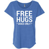 Free Hugs Dogs Only Slouchy Tee