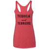 Tequila and Terriers Triblend Tank