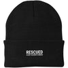 Rescued Is My Favorite Breed Knit Beanie