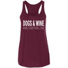 Dogs & Wine Make Everything Fine Flowy Tank