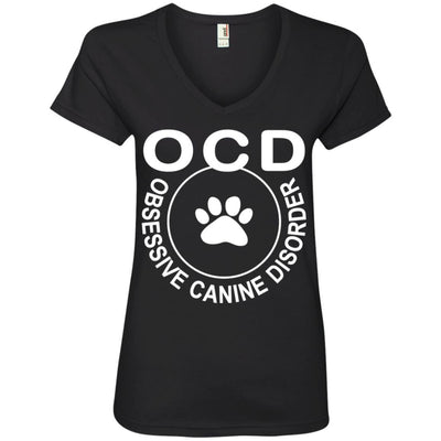 Obsessive Canine Disorder V-Neck Tee