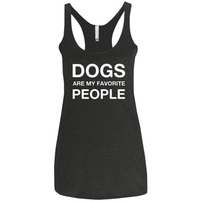 Dogs Are My Favorite People Triblend Tank