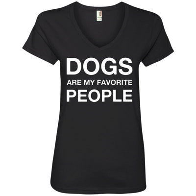 Dogs Are My Favorite People V-Neck Tee