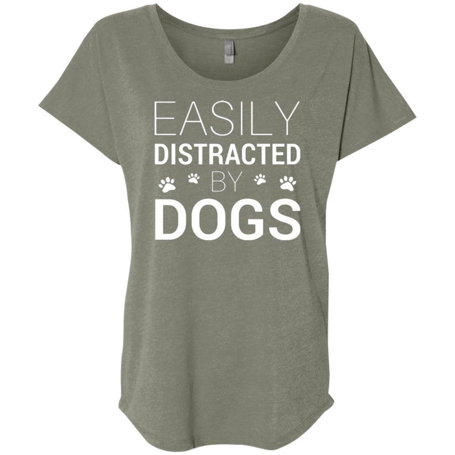 Easily Distracted By Dogs Slouchy Tee
