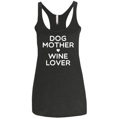 DOG MOTHER WINE LOVER Triblend Tank