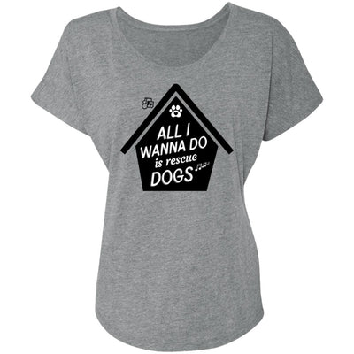 All  I Wanna Do Is Rescue Dogs Slouchy Tee