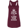 Keep Calm And Care For Dogs Flowy Tank