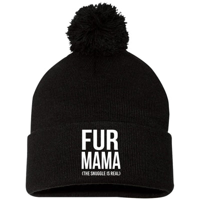 Fur Mama (The Snuggle Is Real) Knit Pom Beanie