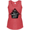 All  I Wanna Do Is Rescue Dogs Tri Racerback Tank