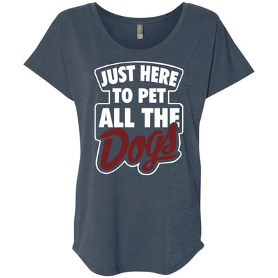 Just Here To Pet All The Dogs Slouchy Tee