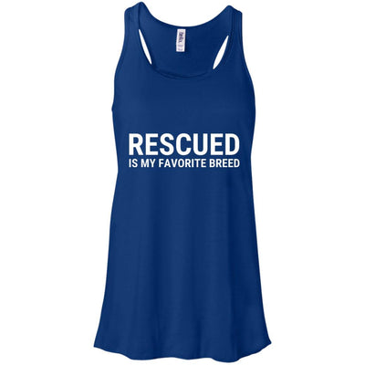 Rescued Is My Favorite Breed Flowy Tank