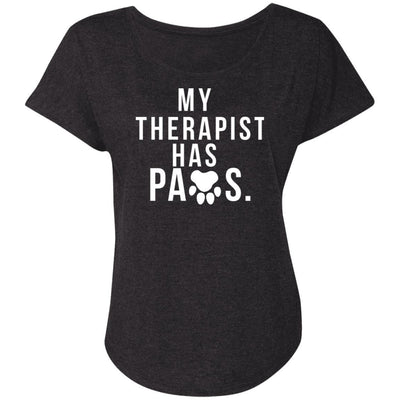 My Therapist Has Paws Slouchy Tee