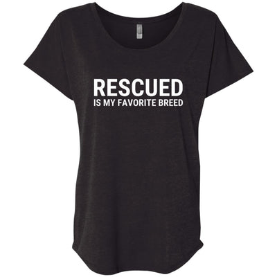 Rescued Is My Favorite Breed Slouchy Tee