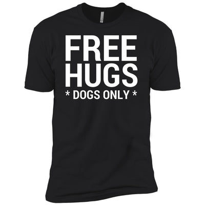 Free Hugs Dogs Only Premium Tee