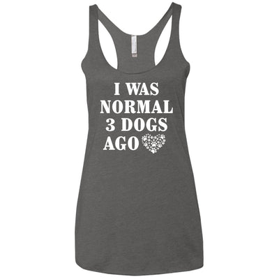 I Was Normal 3 Dogs Ago Triblend Tank