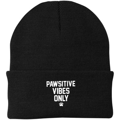 Pawsitive Vibes Only Knit Beanie