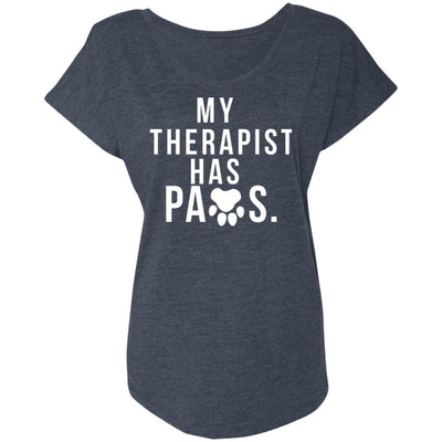My Therapist Has Paws Slouchy Tee