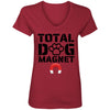 Total Dog Magnet V-Neck Tee