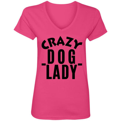 Crazy Dog Lady V-Neck Tee
