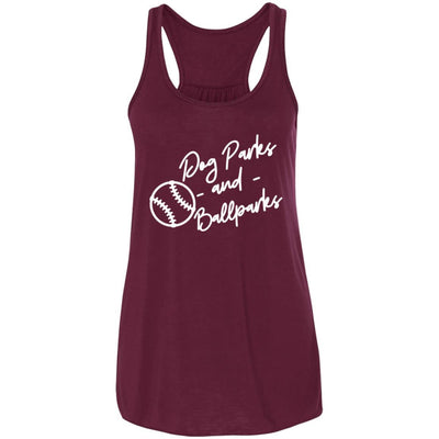 Dog Parks And Ballparks Flowy Tank