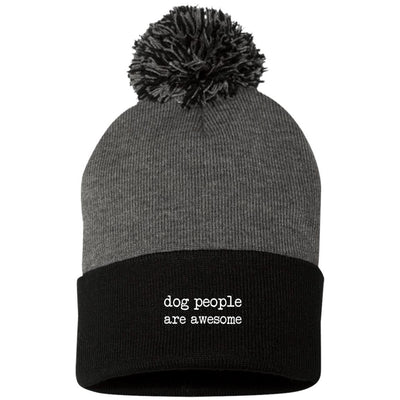 Dog People Are Awesome Knit Pom Beanie