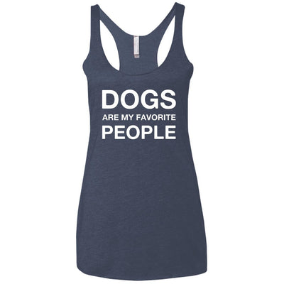 Dogs Are My Favorite People Triblend Tank