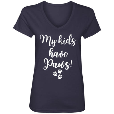 My Kids have Paws V-Neck Tee