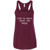 Life Is Short Adopt The Puppy Flowy Tank