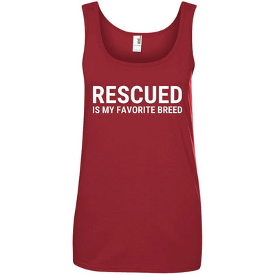 Rescued Is My Favorite Breed Cotton Tank