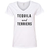 Tequila and Terriers V-Neck Tee