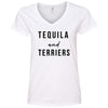 Tequila and Terriers V-Neck Tee