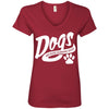 Dogs Because Humans Suck V-Neck Tee